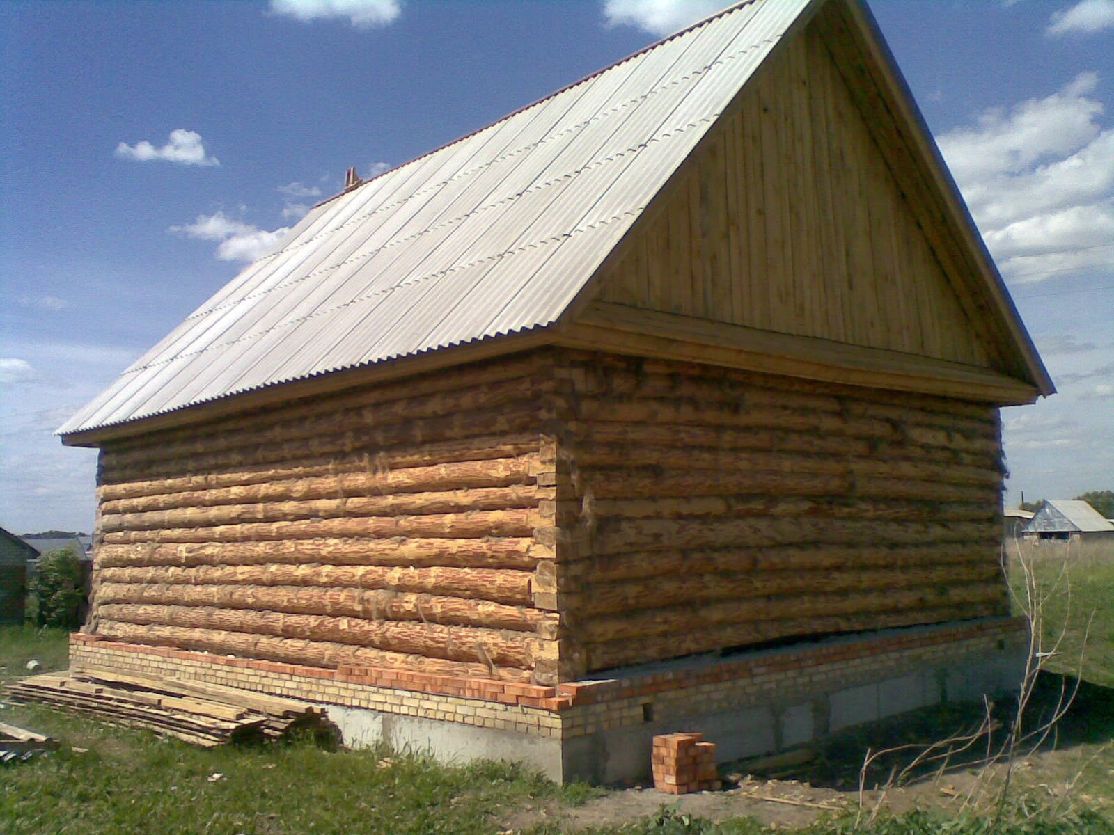 Крыша для бани из шифера